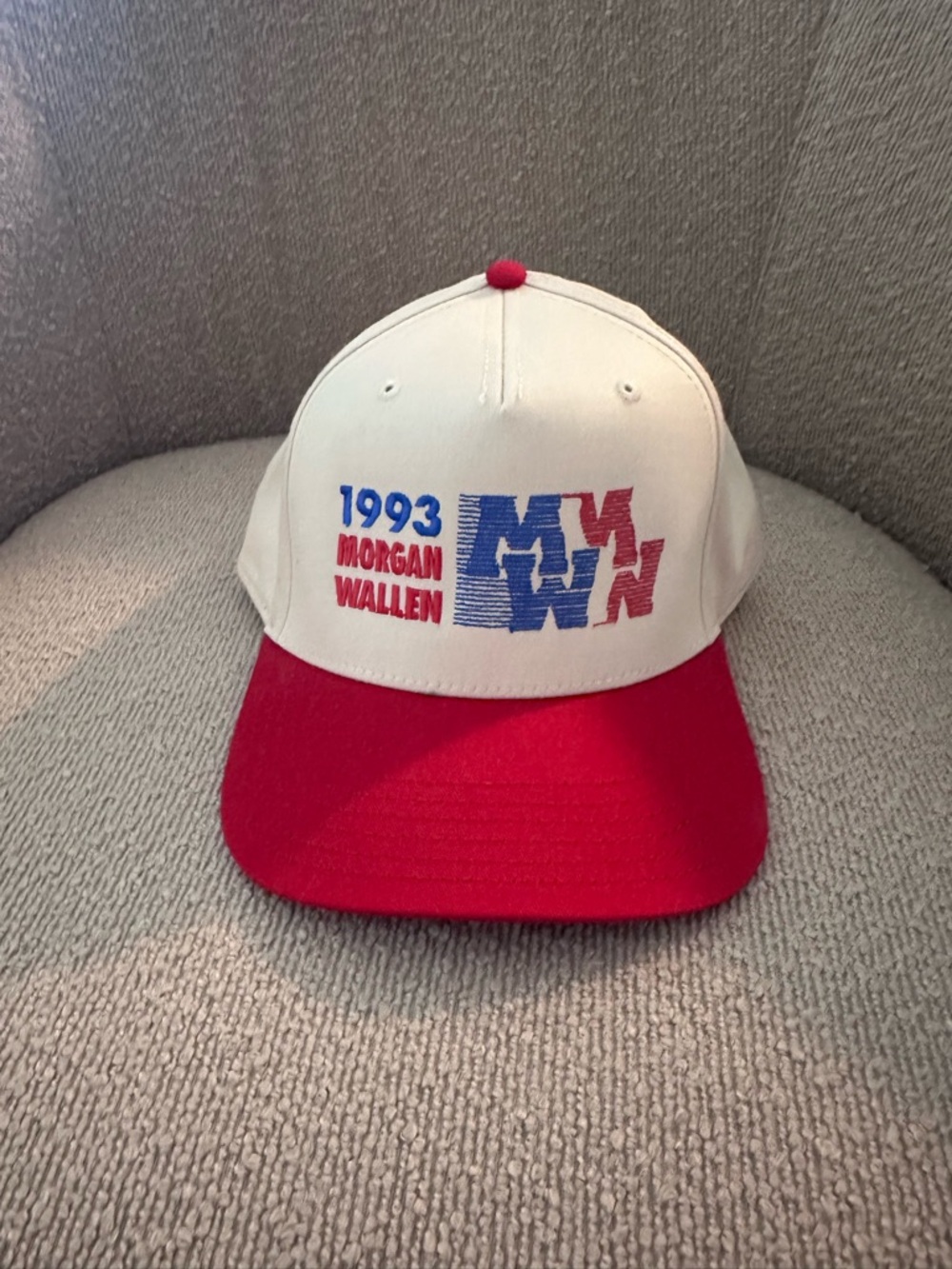 Morgan Wallen 1993 Logo White and Red Baseball Cap